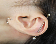 インダストリアル穴あけ位置に目印